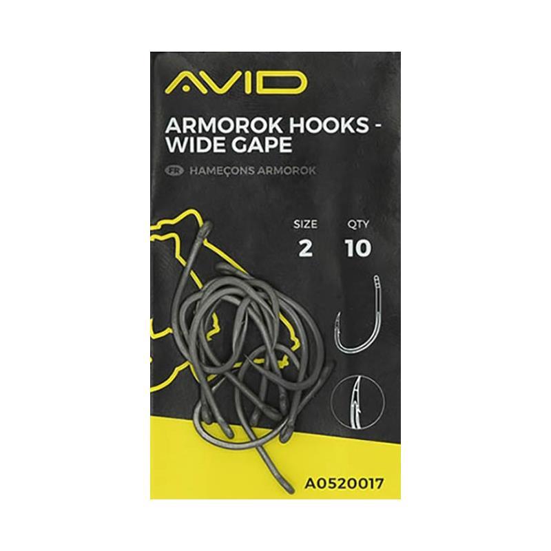 HAMECON CARPE AVID CARP ARMOROK WIDE GAPE - PAR 10 - 10 - N°8