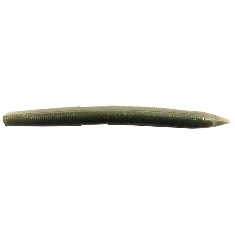 LEURRE SOUPLE VOLKIEN HYUAKU WORM - 11CM - PAR 8 - Green Pumpkin White - 8 - 11 - 4
