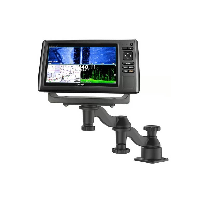 SUPPORT HORIZONTAL DÉPORTÉ RAM MOUNTS DOUBLE BRAS POUR COMBINÉS 5 À 12 POUCES