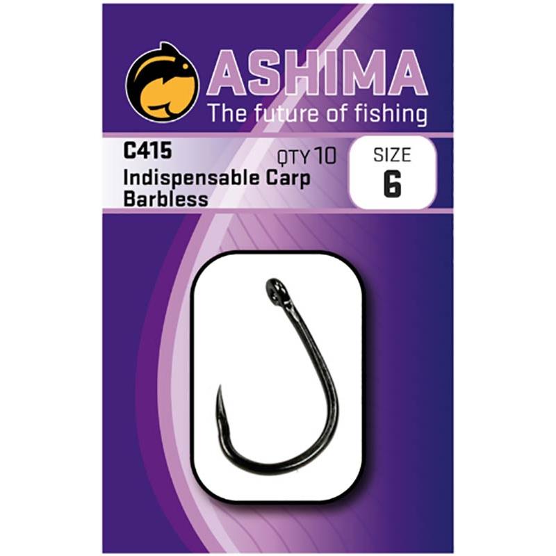 HAMEÇON CARPE ASHIMA C415 INDISPENSABLE BARBLESS - 10 - N°4