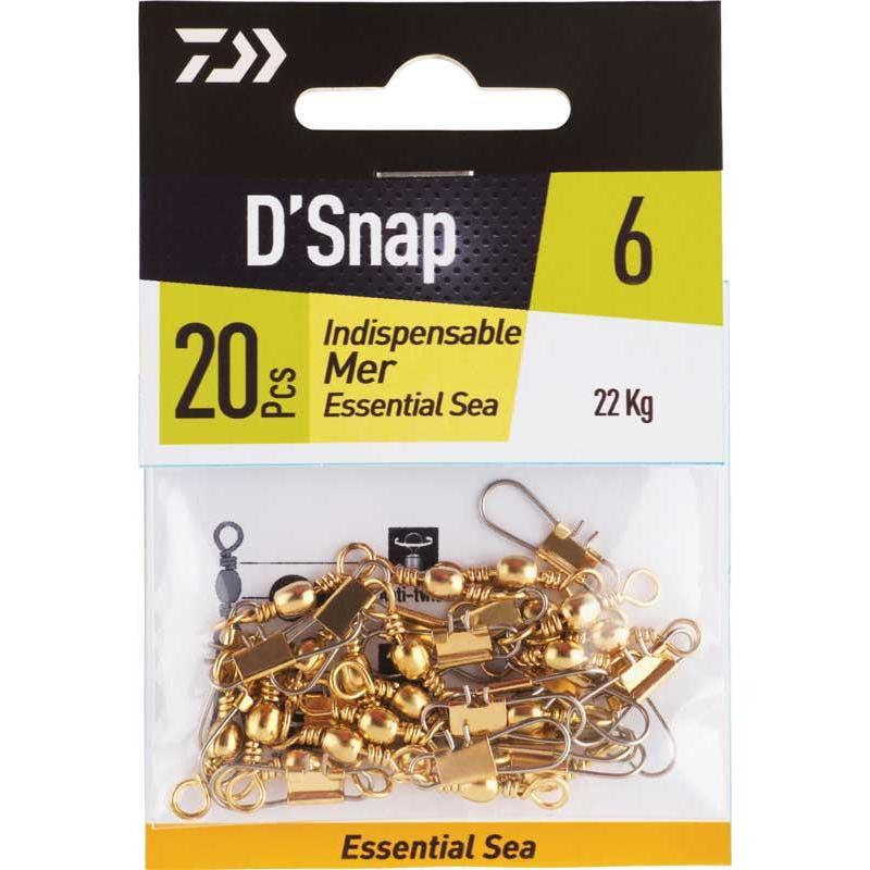EMERILLON AGRAFE DAIWA INDISPENSABLE MER - PAR 20 - N°8 - 20 - 16