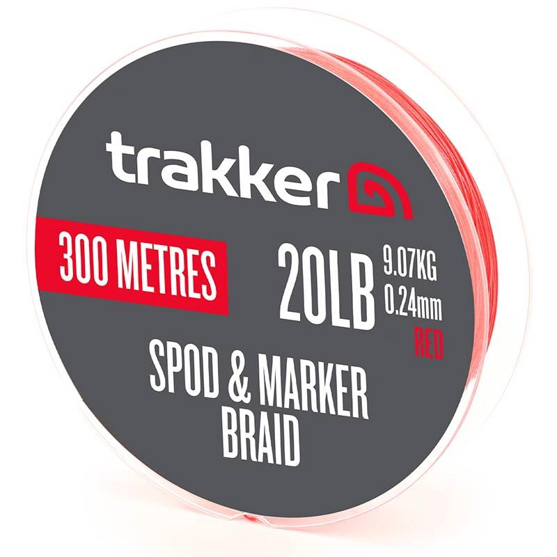 TRESSE TRAKKER SPOD MARKER BRAID - 300M - Rouge - 24/100 - 9.07 - 300 - 20