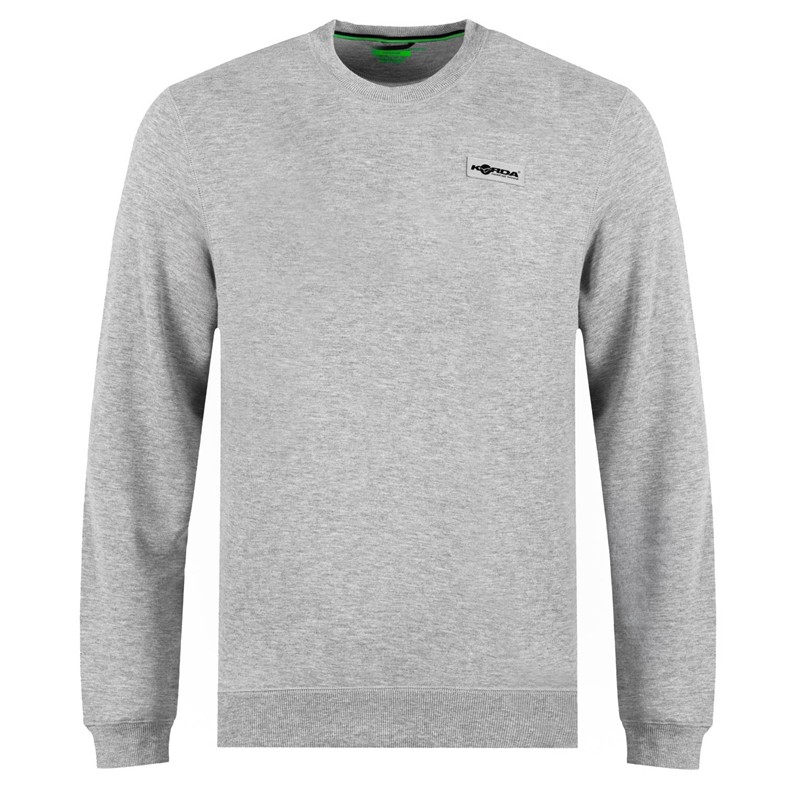 SWEAT HOMME KORDA PATCH CREWNECK - GRIS - Gris - S