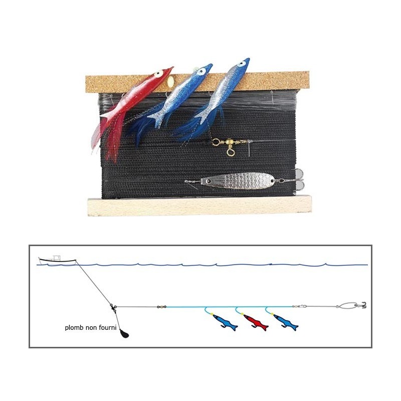 LIGNE DE TRAINE FLASHMER SARDINES A BARS