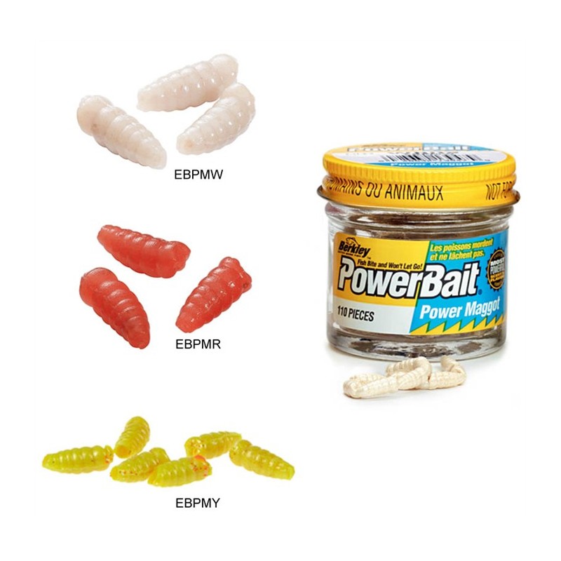 APPAT BERKLEY POWERBAIT ORIGINAL MAGGOT - Rouge