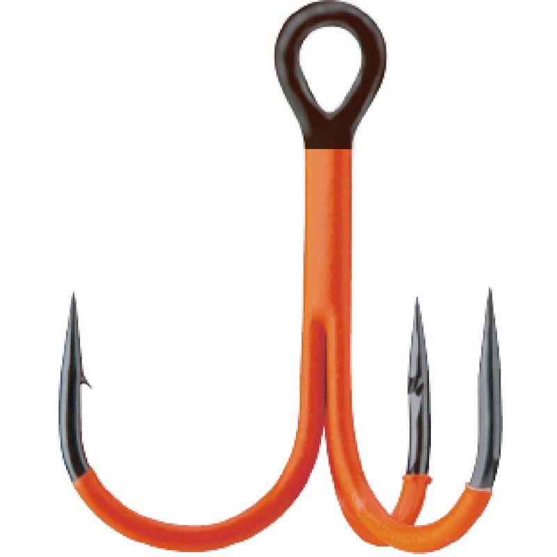 HAMEÇON TRIPLE BKK SPEAR BT621-UV - Orange - 4 - N°5/0