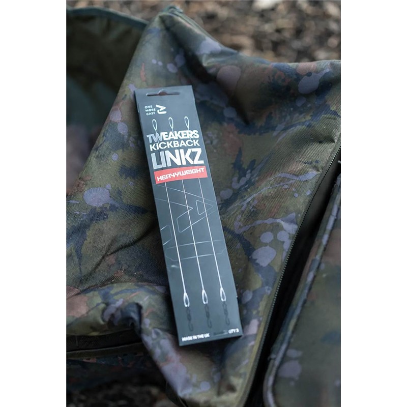 BAS DE LIGNE ONE MORE CAST TWEAKERS HEAVYWEIGHT KICKBACK LINKZ WITH SPINNER SWIVEL - Transparent - 3 - 15.8 - 16.5cm - 35