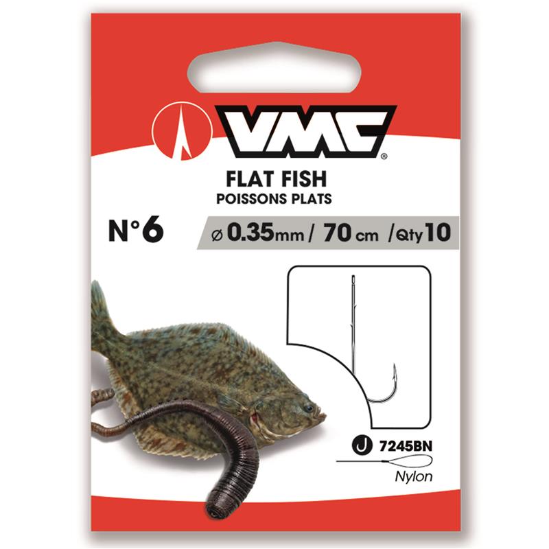 HAMEÇON MONTÉ VMC FLAT FISH - 10 - 35/100 - N°1 - 70