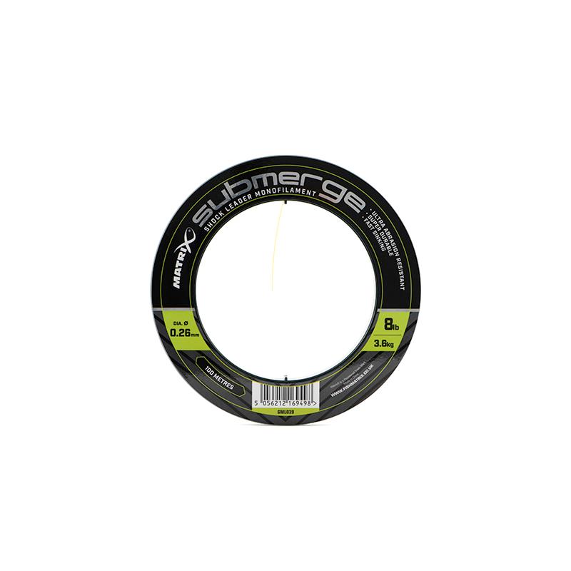 TÊTE DE LIGNE FOX MATRIX SUBMERGE SHOCK LEADER MONOFILAMENT - 100M - Kaki - 28/100 - 4.5 - 100 - 10