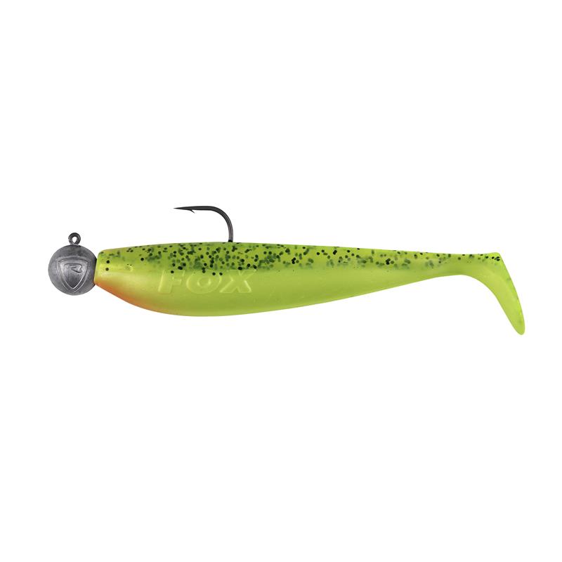 LEURRE SOUPLE ARMÉ FOX RAGE LOADED ZANDER PRO SHAD - 12CM - UV Lemon Tiger - 1 - N°4/0 - 12 - 15