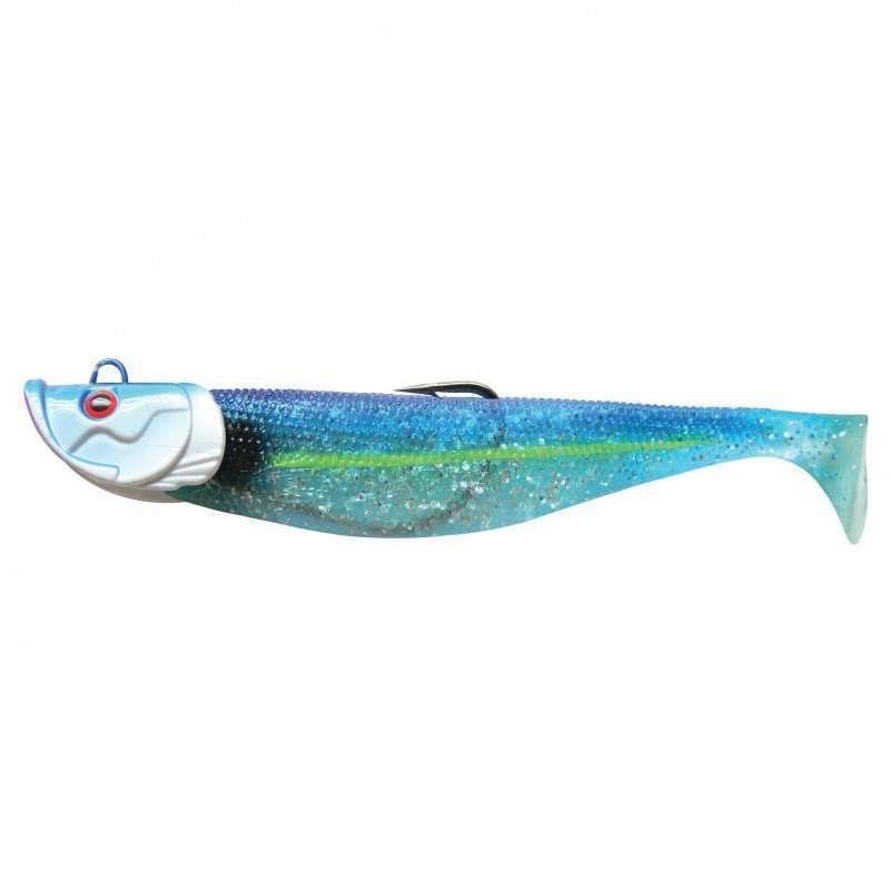 LEURRE SOUPLE ARMÉ FLASHMER BLUE SHAD - 8CM - Dos Bleu - 1 - N°2 - 8 - 15 - 10