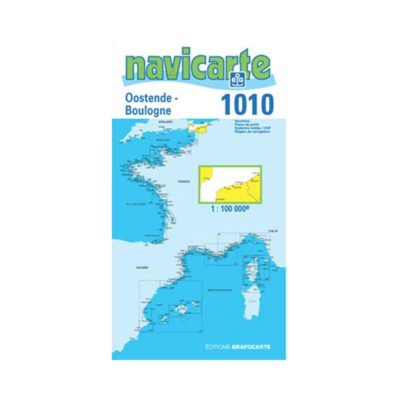 CARTE DE NAVIGATION NAVICARTE OSTENDE - BOULOGNE - PAS DE CALAIS