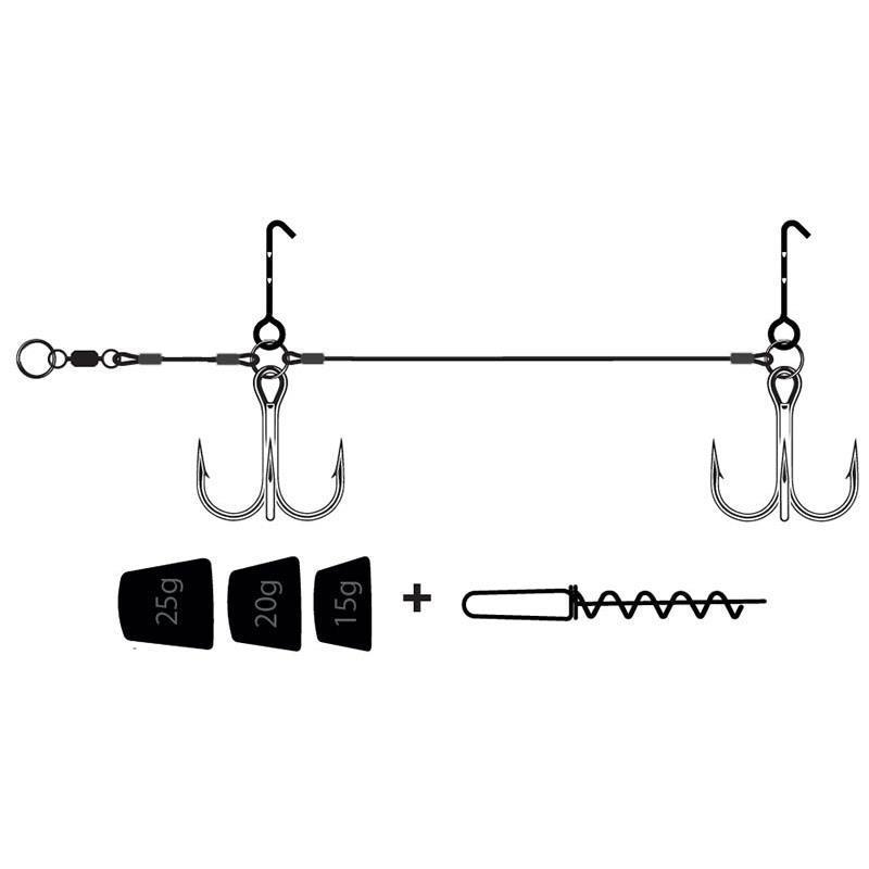 KIT MONTURE VMC PIKE RIG HEAVY BROCHET - 1