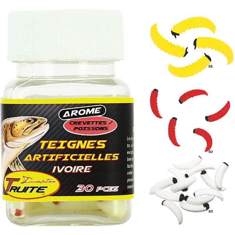APPAT TRUITE INNOVATION TEIGNES ARTIFICIELLES - Jaune Pailleté